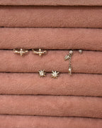 Mini stud cz surgical steel Earring Piercing (1pc)