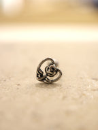 Rose heart stud surgical steel piercing (1pc)