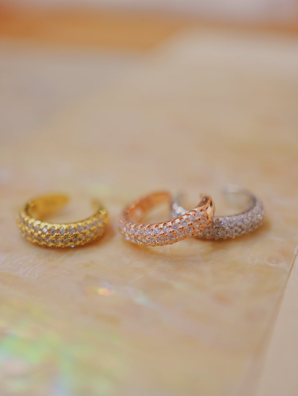 Cz sparkling 925 silver Earcuff