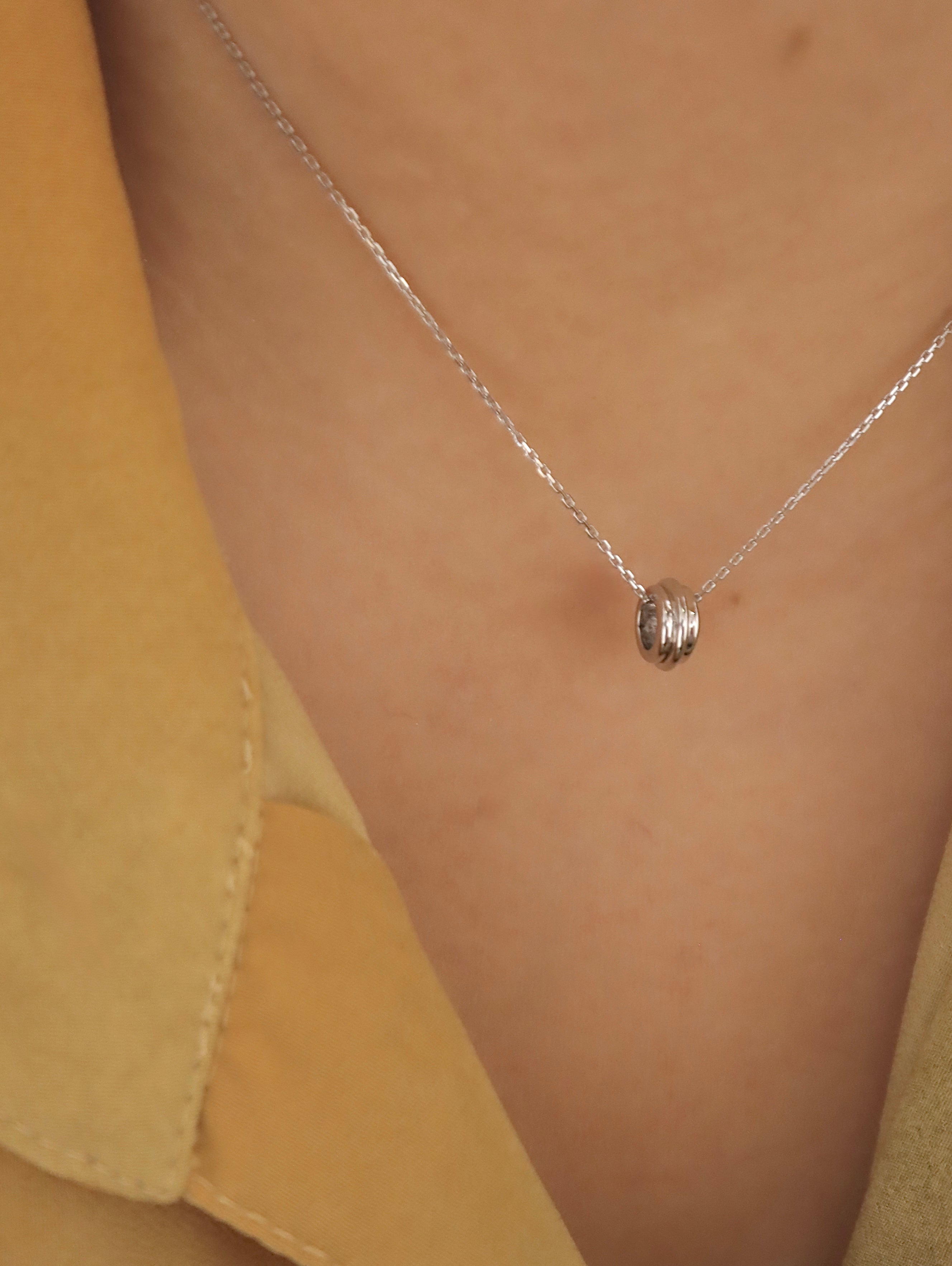 Axis Ring Chain 925 Silver Necklace