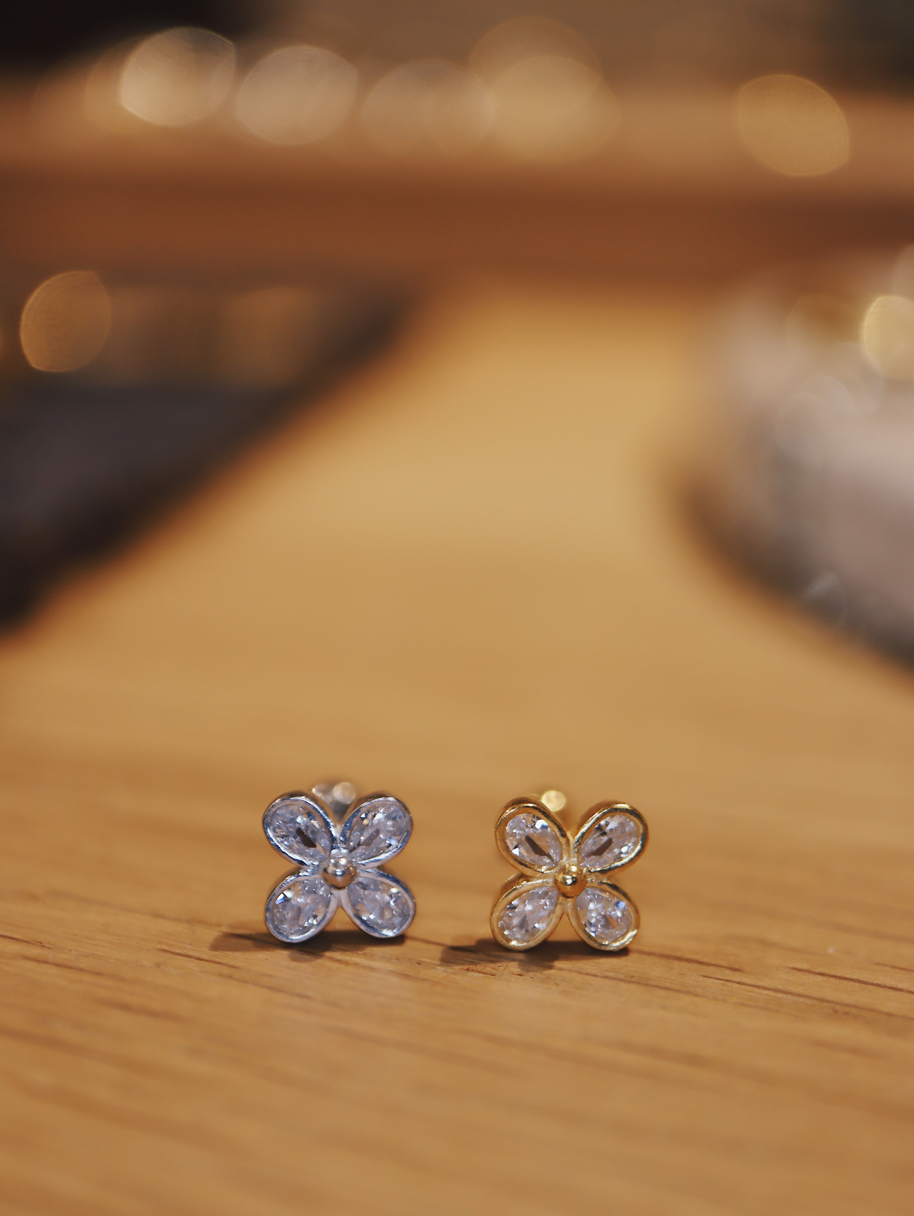 Cz 925 silver stud piercing earring (1pc)