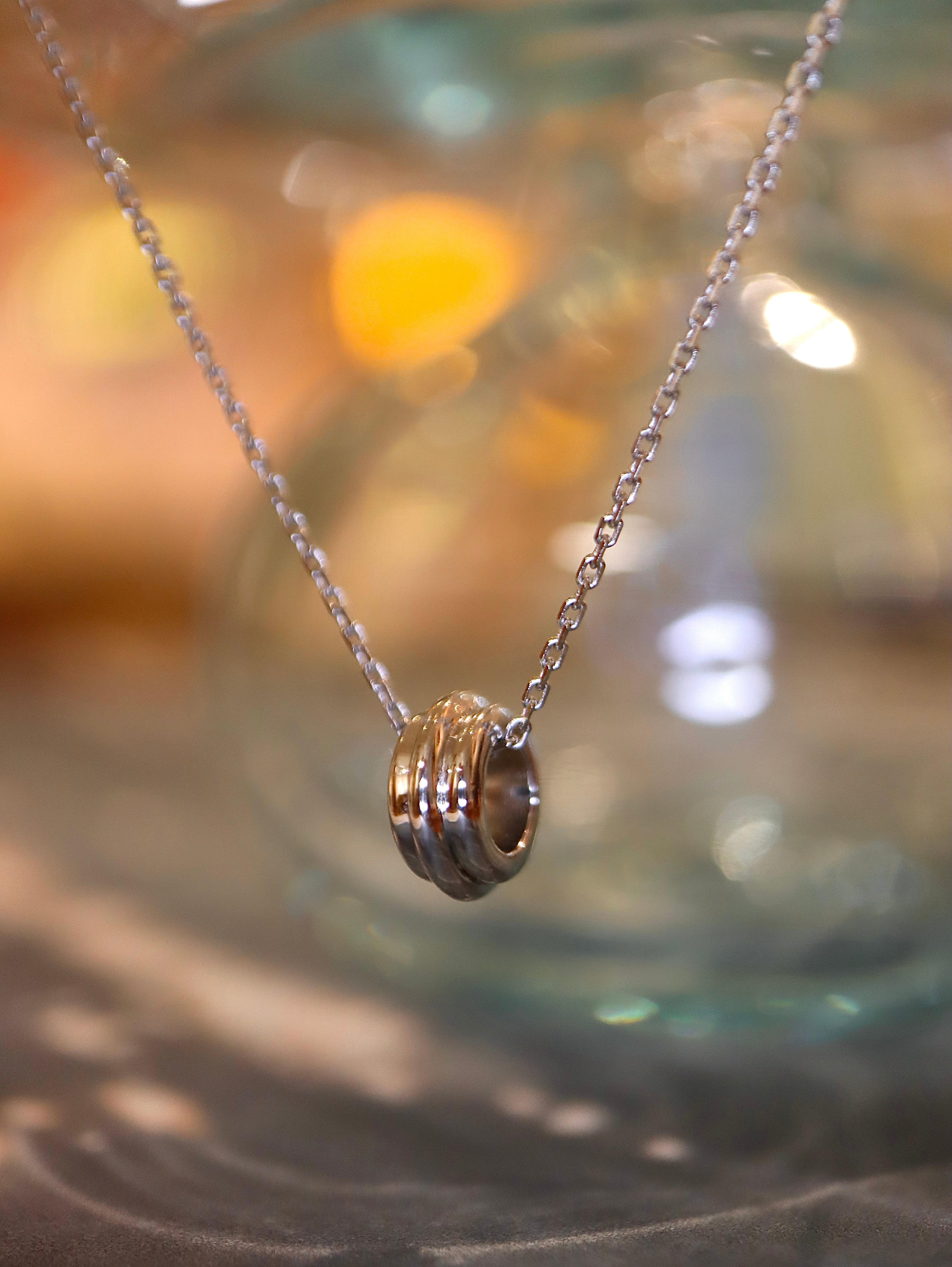 Axis Ring Chain 925 Silver Necklace