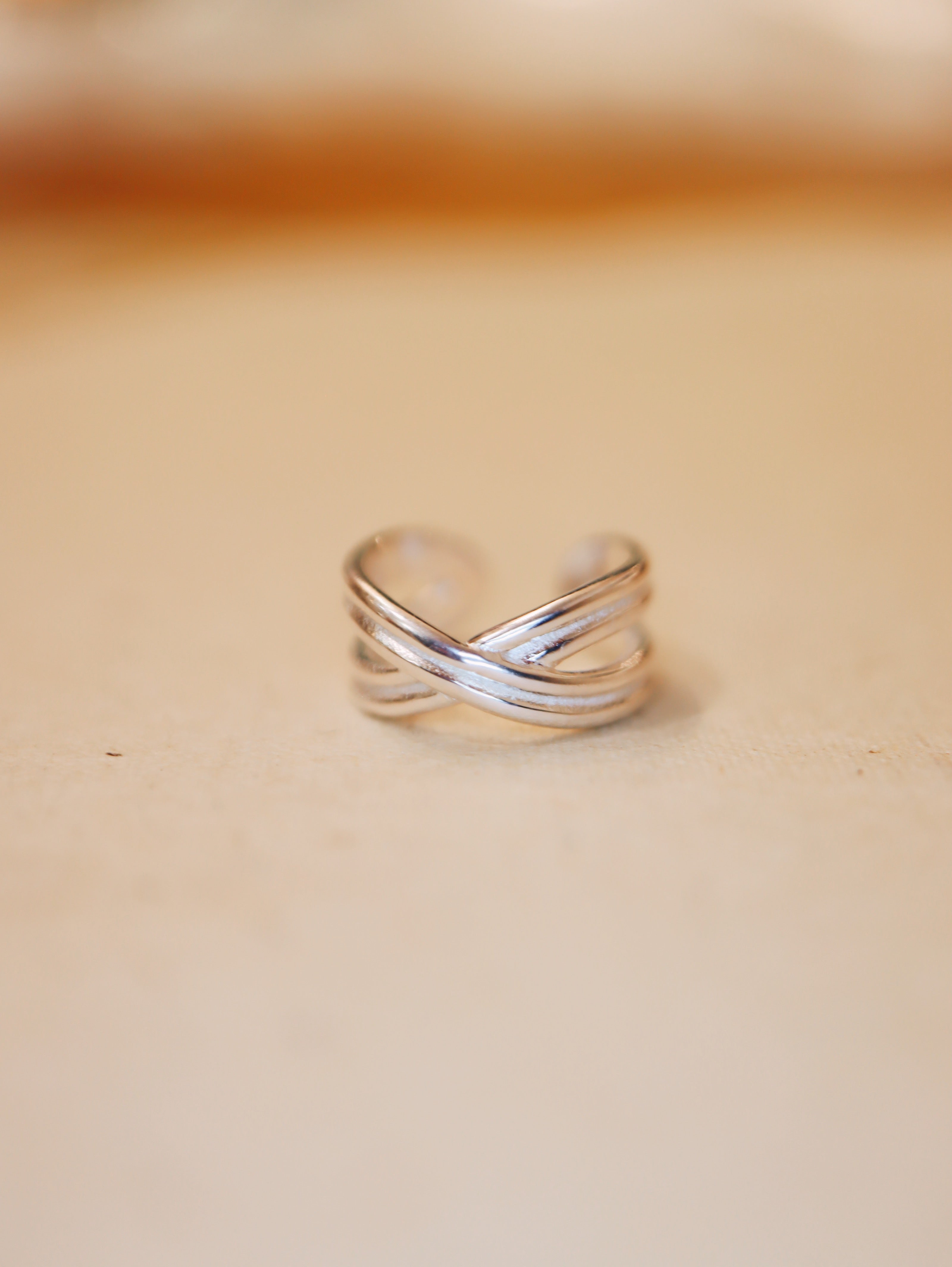 cross 925 silver Earcuff