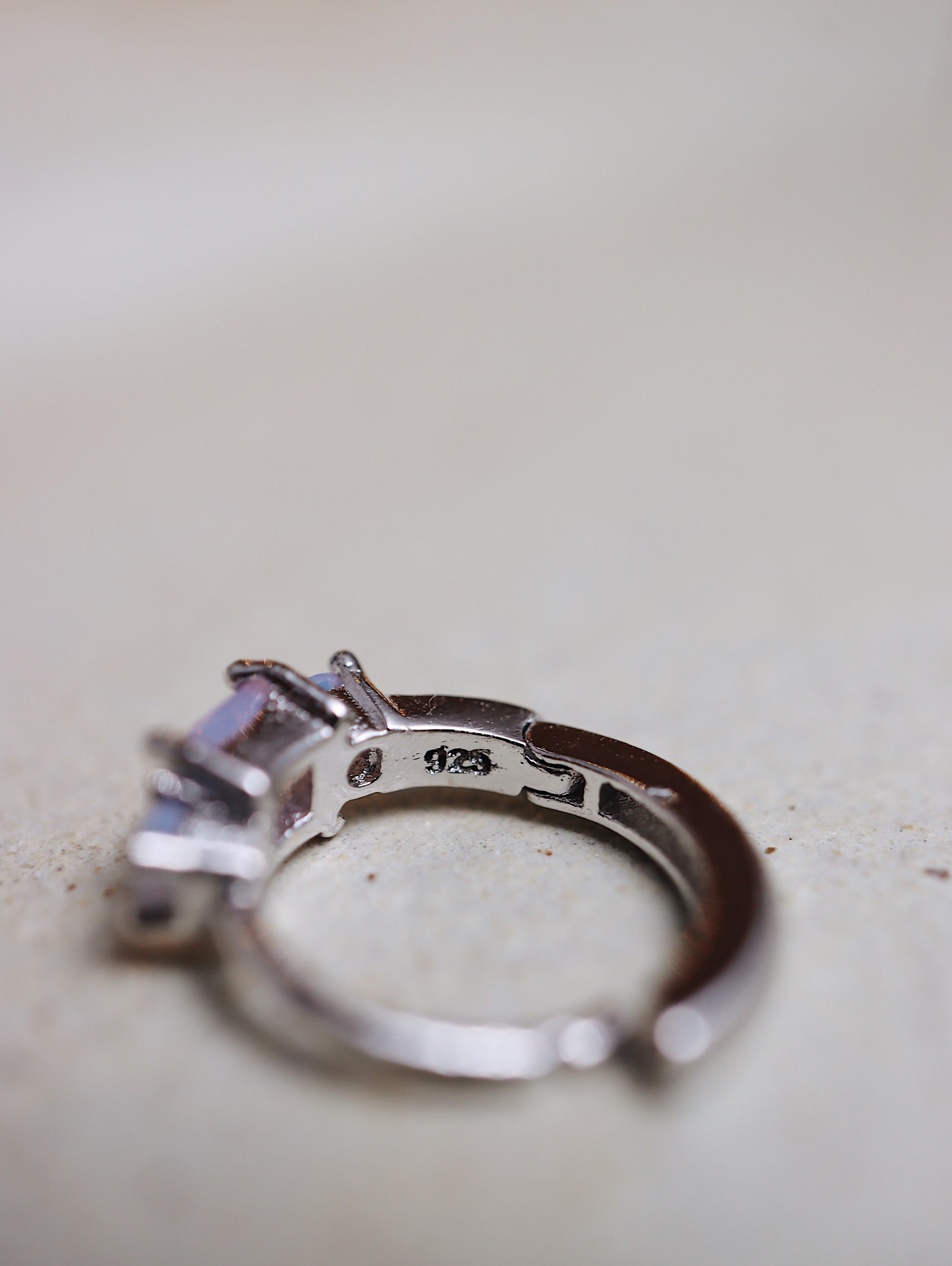 Silver925 mini hinged cz hoop earrings