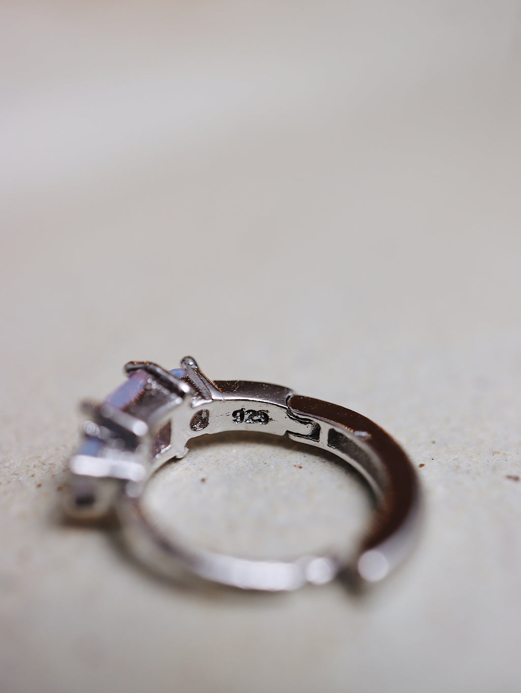 Silver925 mini hinged cz hoop earrings