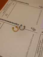 Horseshoe ring barbell surgical steel piercing