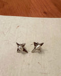Cross pearl earring