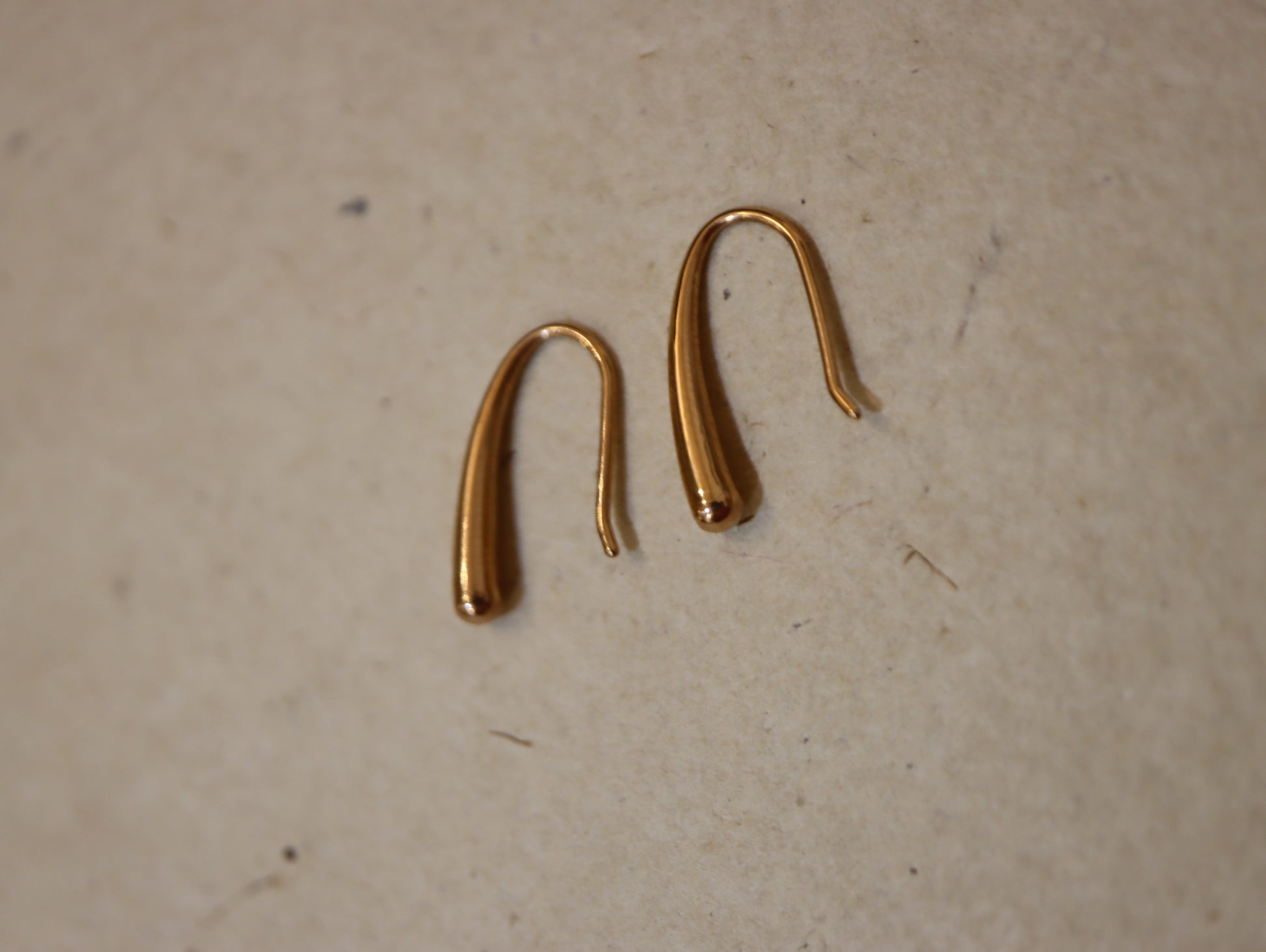 Wire hook stainless steel rosegold earrings