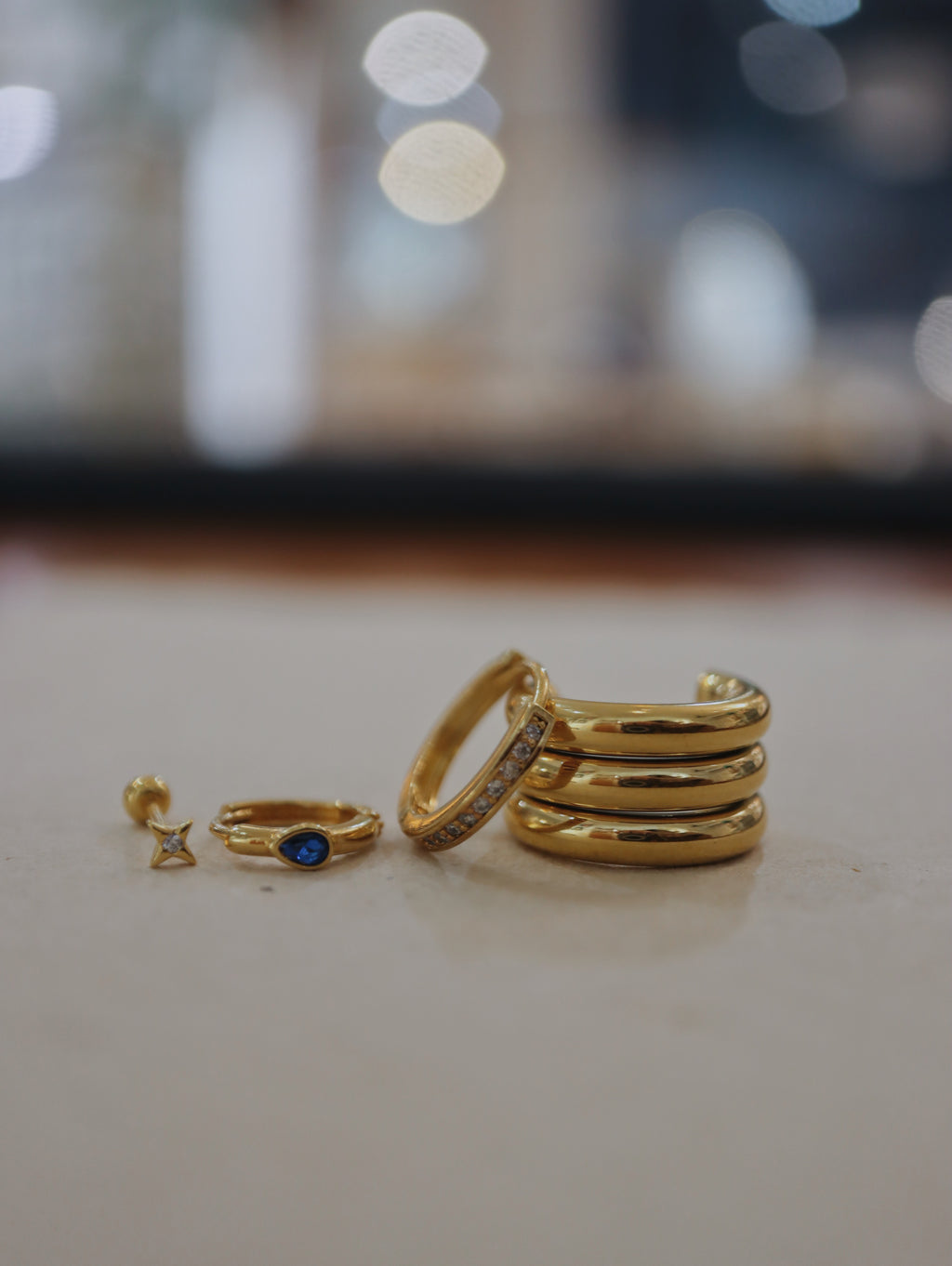 Silver925 Huggies hoop earrings