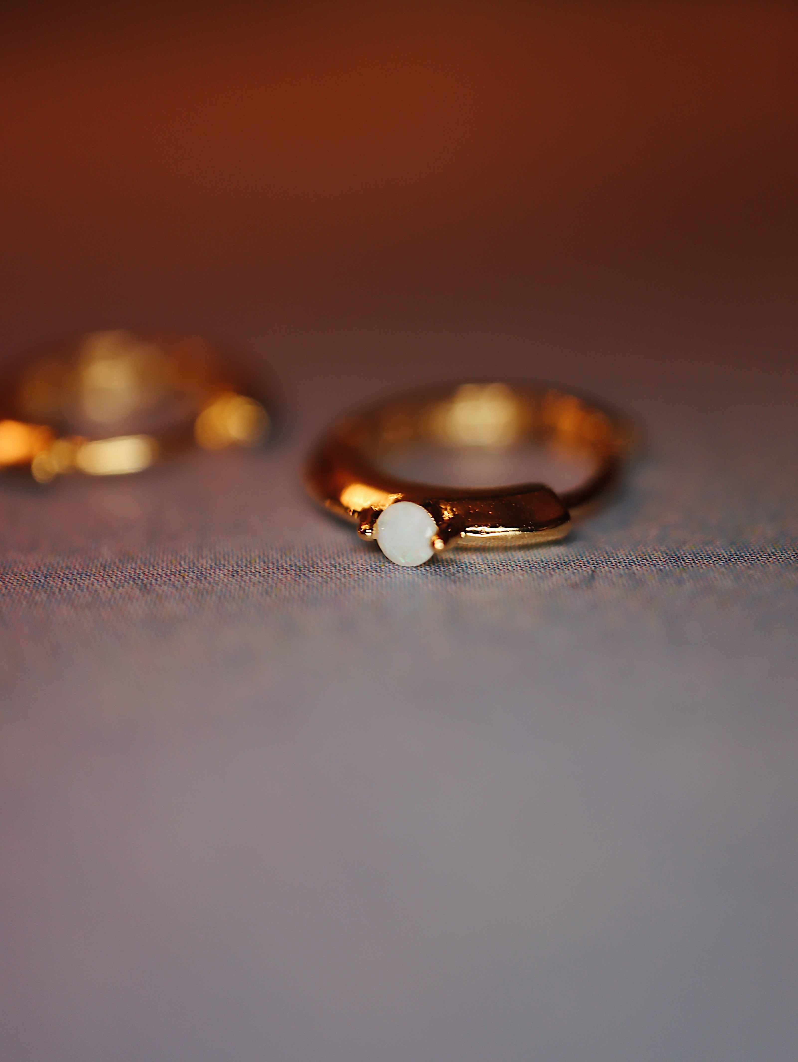 Moonstone mini huggie hoop earrings