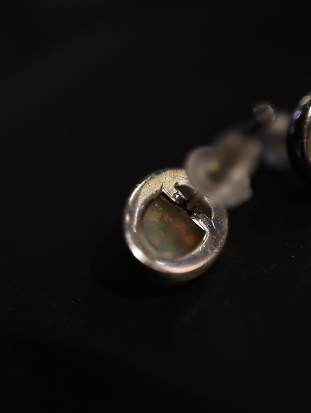 Ethiopian opal oval silver925 earrings
