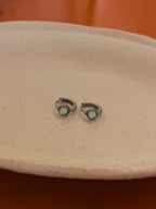Aura Beaded Stainless Steel Hoop Earrings