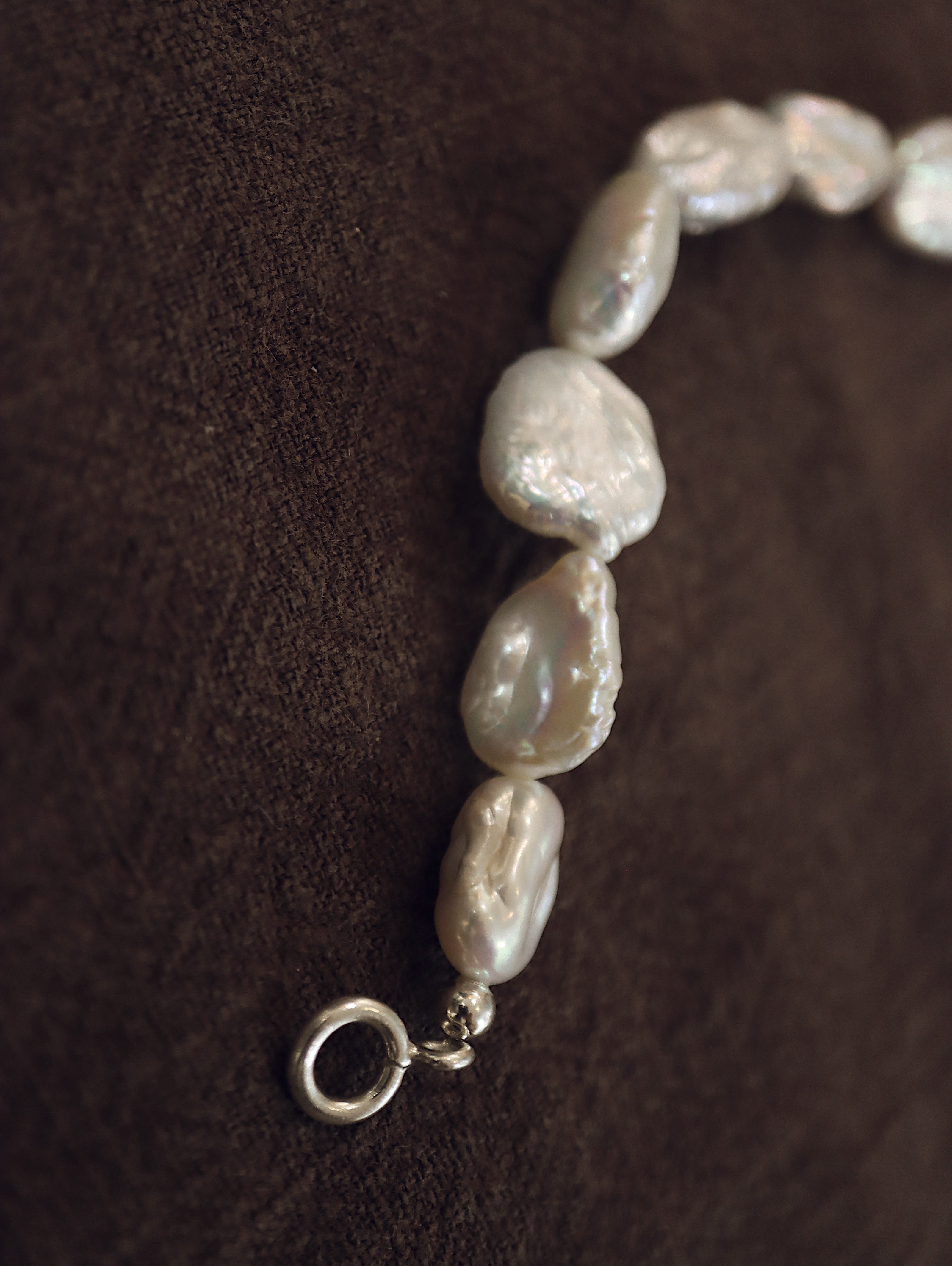 Fresh water pearl 925 silver bracelet