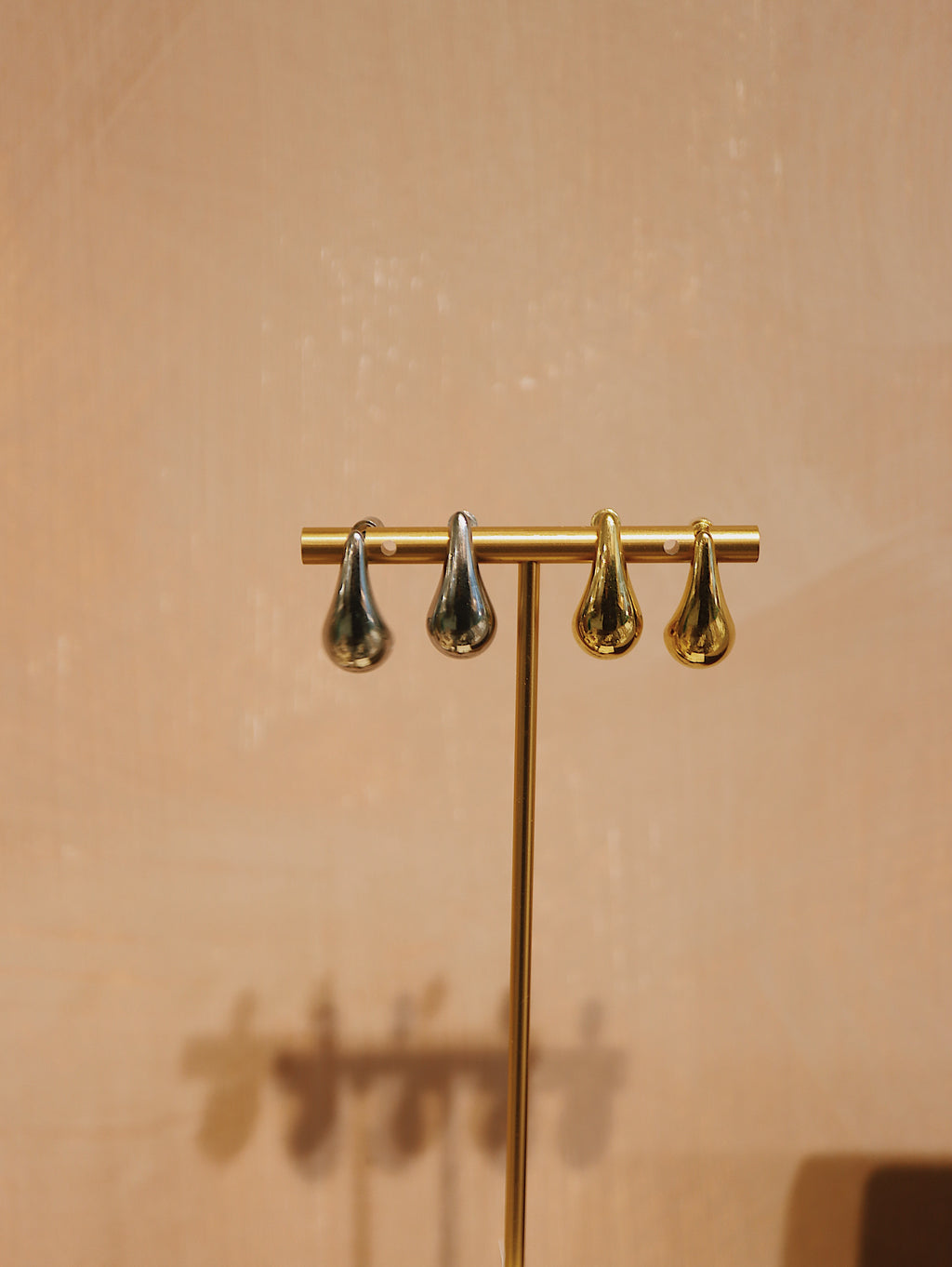 Molten Stainless Steel Earrings