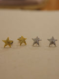 Starlight Spiral Stud Earrings