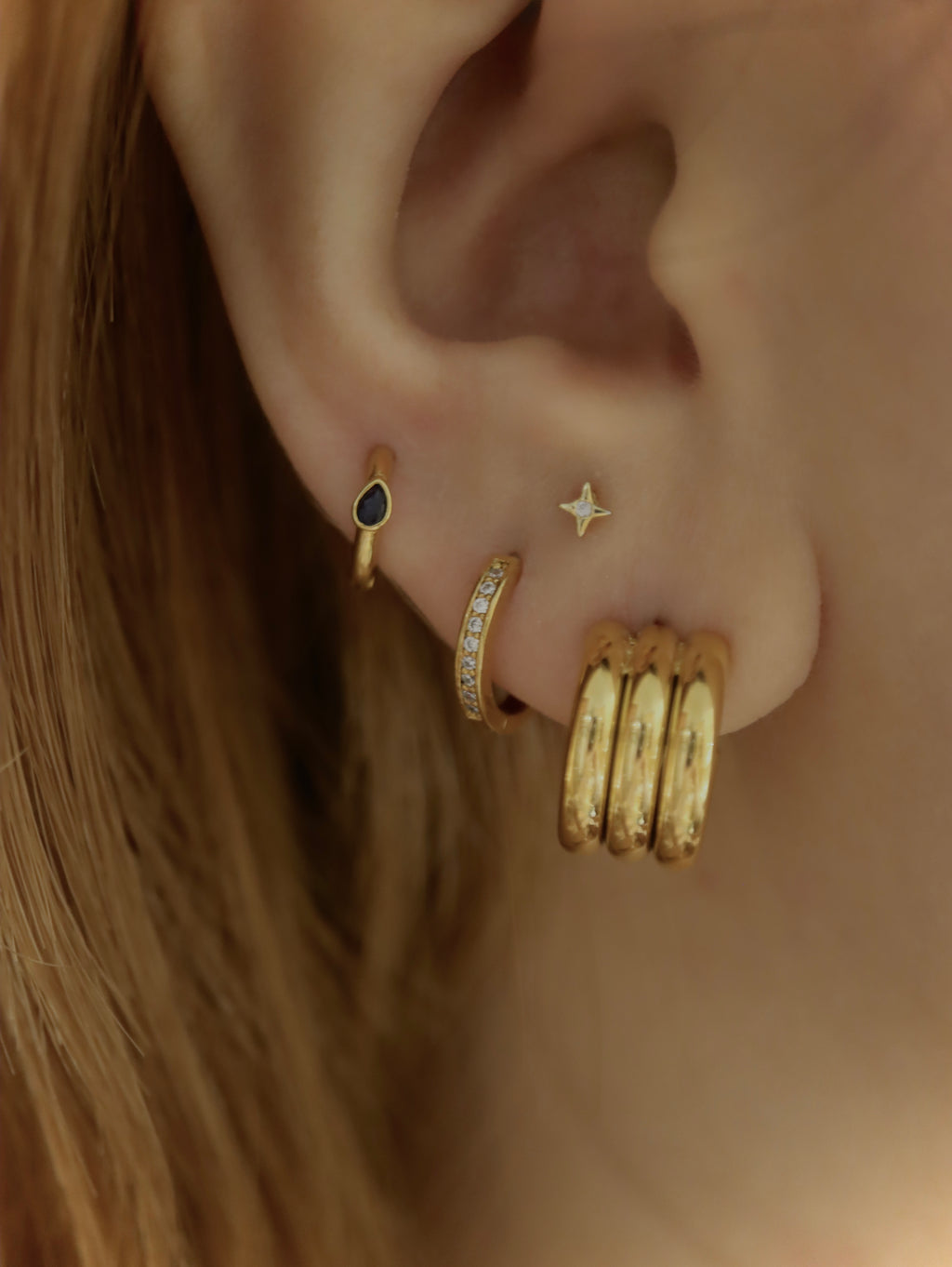 Silver925 Huggies hoop earrings