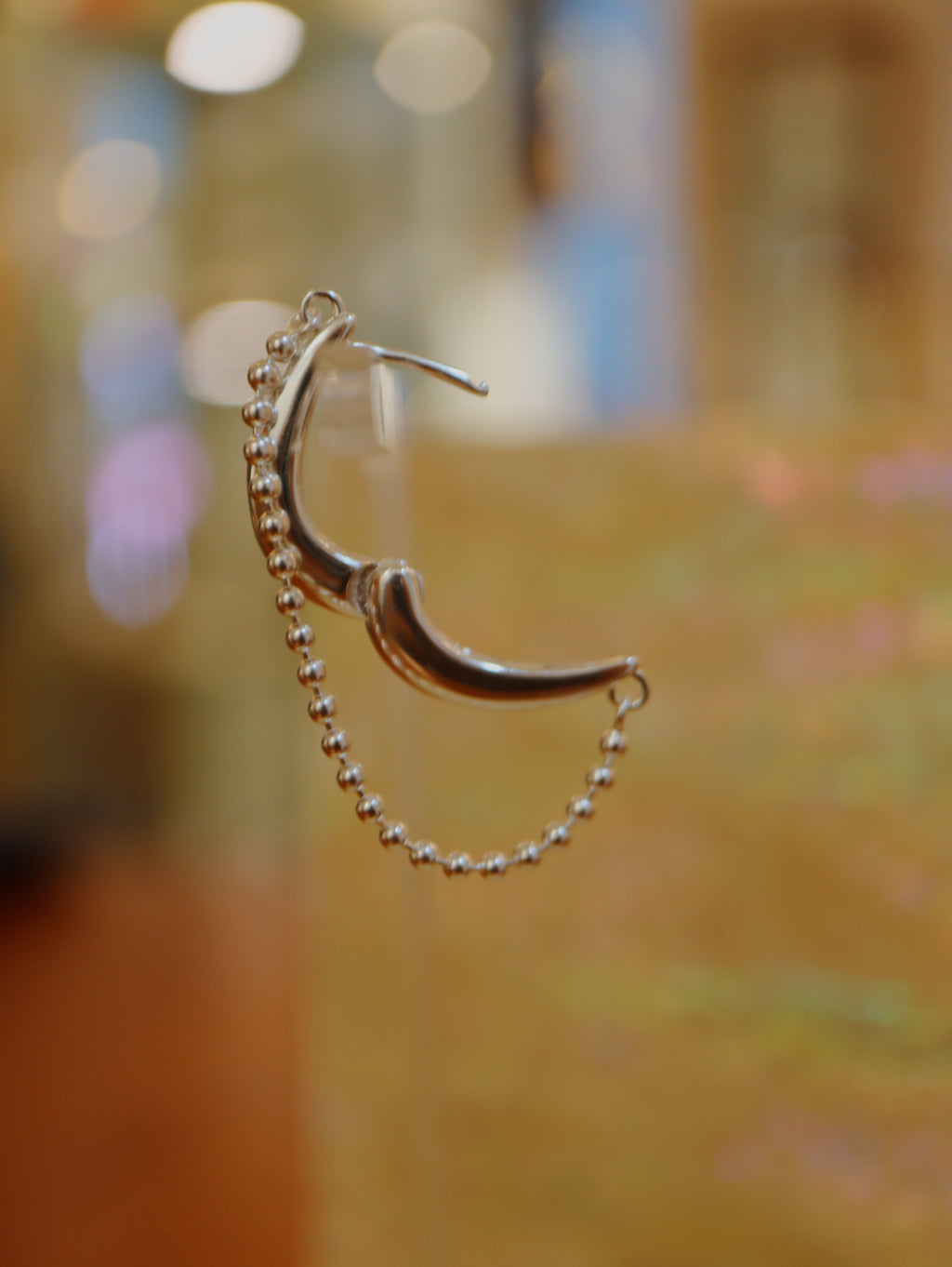 925 silver Aether Hoop Bead Earrings