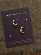 Fluid Drift Stainless Steel Earrings