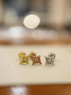 Rhombus surgical steel earring (1pc)