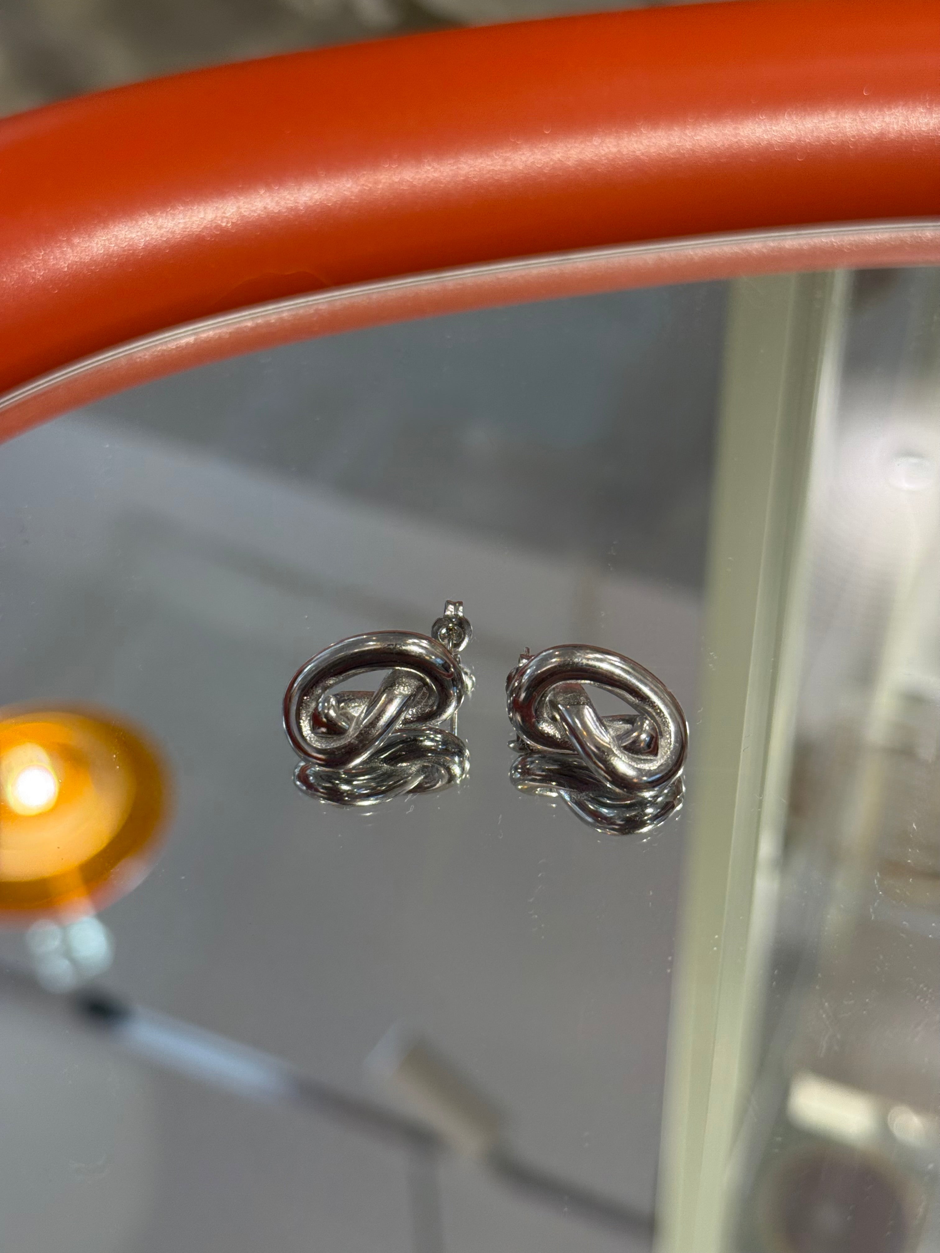 Knot stainless steel earrings