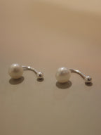 Pearl ear jacket 925 Silver earrings