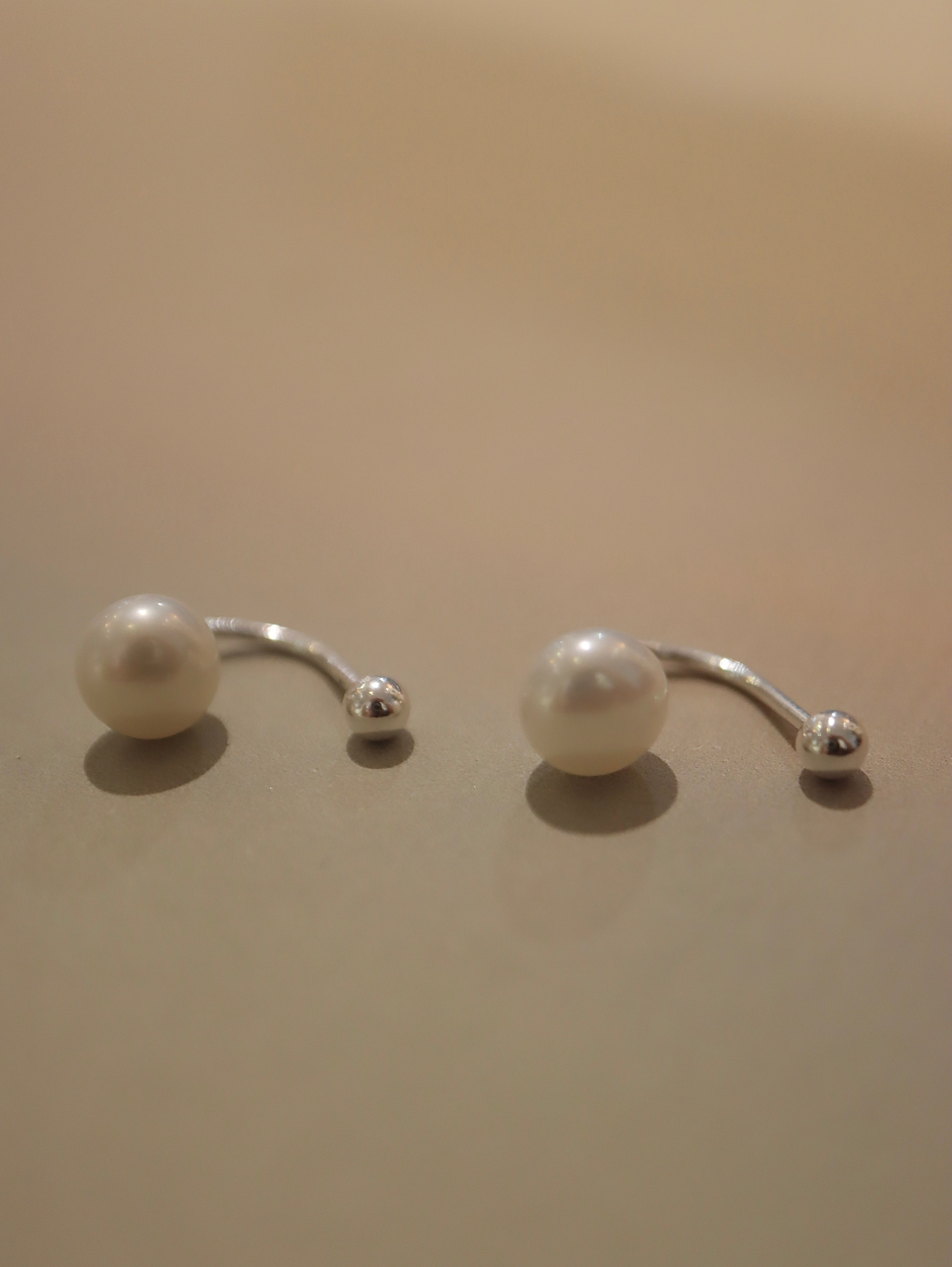 Pearl ear jacket 925 Silver earrings