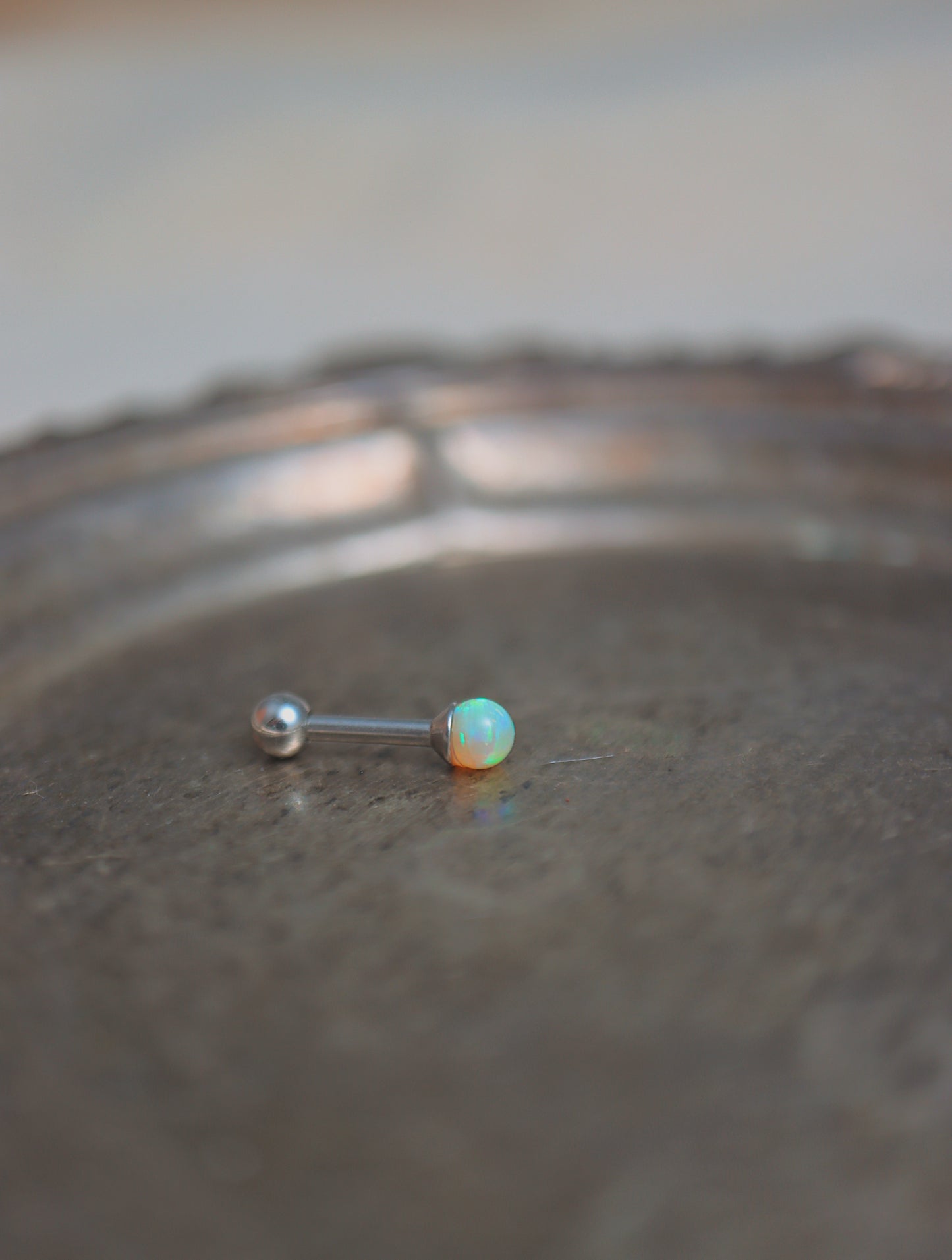 Stud opal mini surgical steel piercing