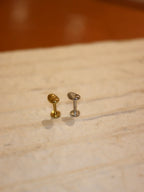Bean stainless steel labret threadlsss piercing (1pc)