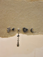 Drop stud surgical steel piercing earring (1pc)