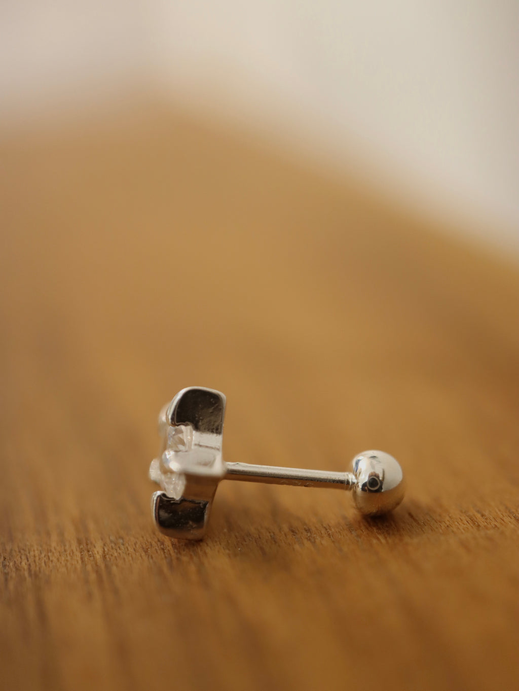 Star Sparkle 925 piercing stud