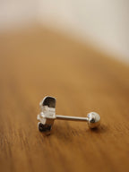 Star Sparkle 925 piercing stud