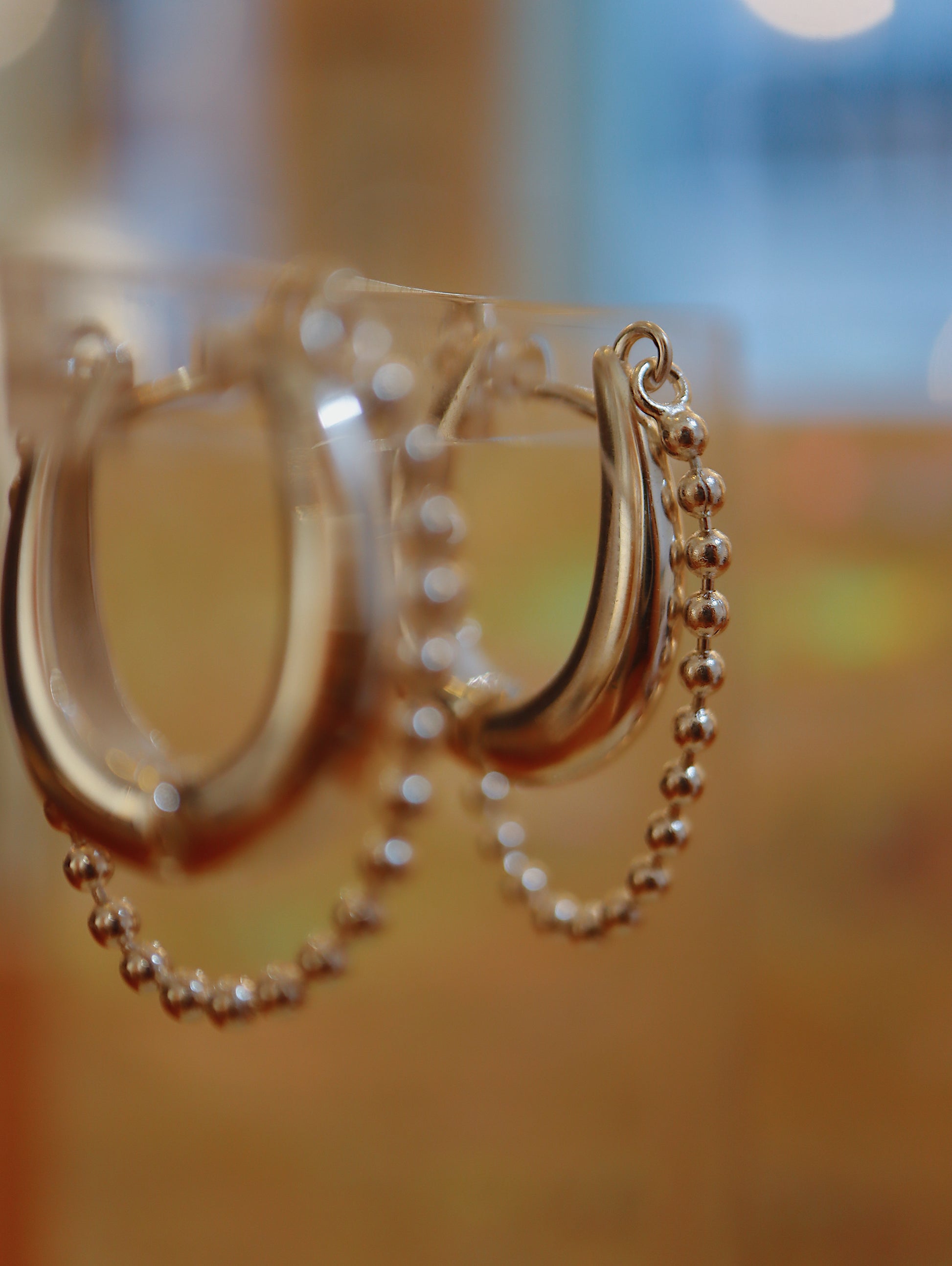 925 silver Aether Hoop Bead Earrings