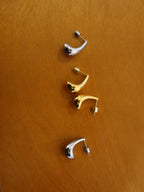 Molten Stainless Steel Earrings