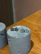 Floral stainless steel earrings