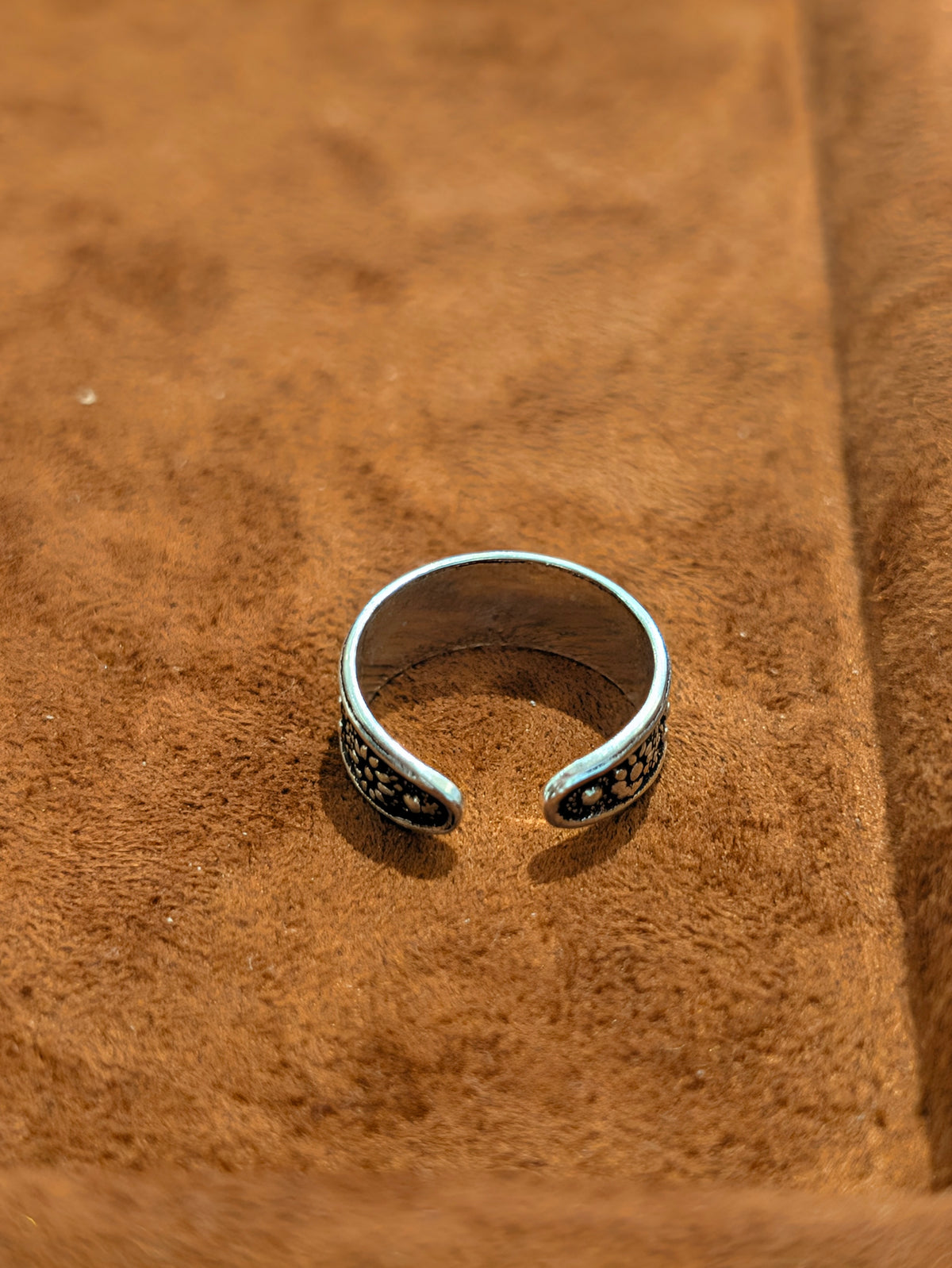 Wildflower Band 925 Silver Pinky Ring