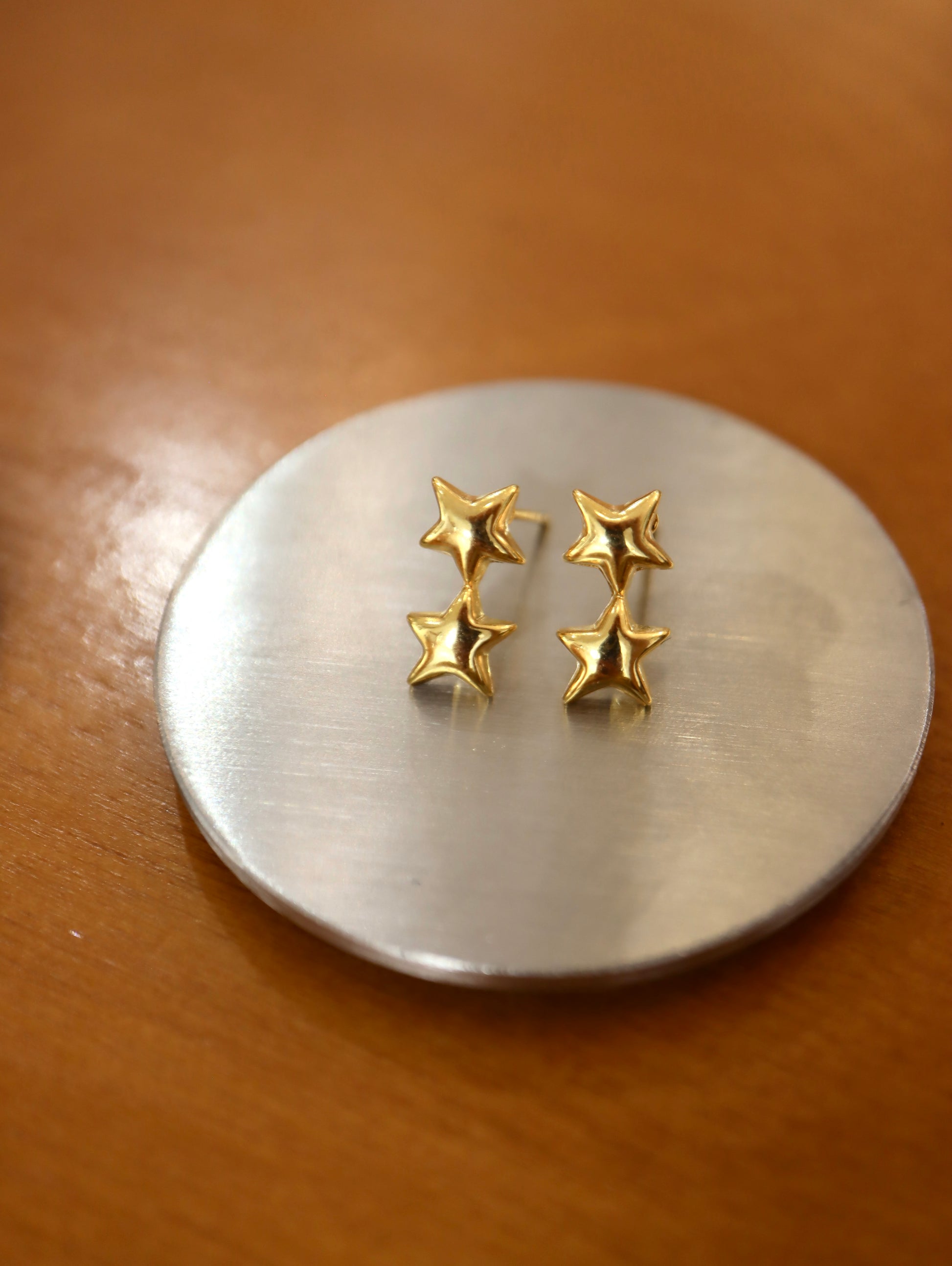 Double star earrings