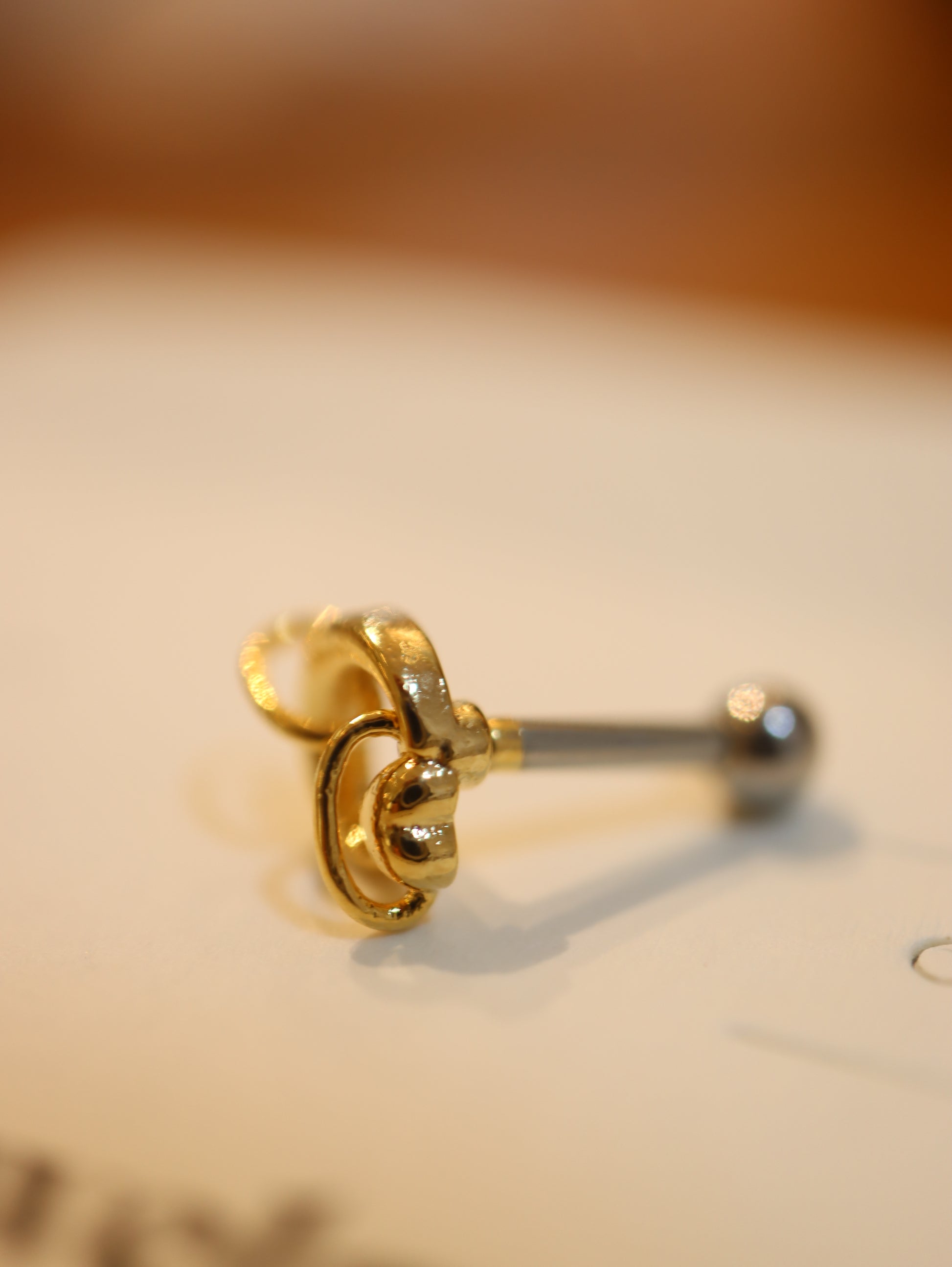 Heart planet surgical steel 316L piercing (1pc)