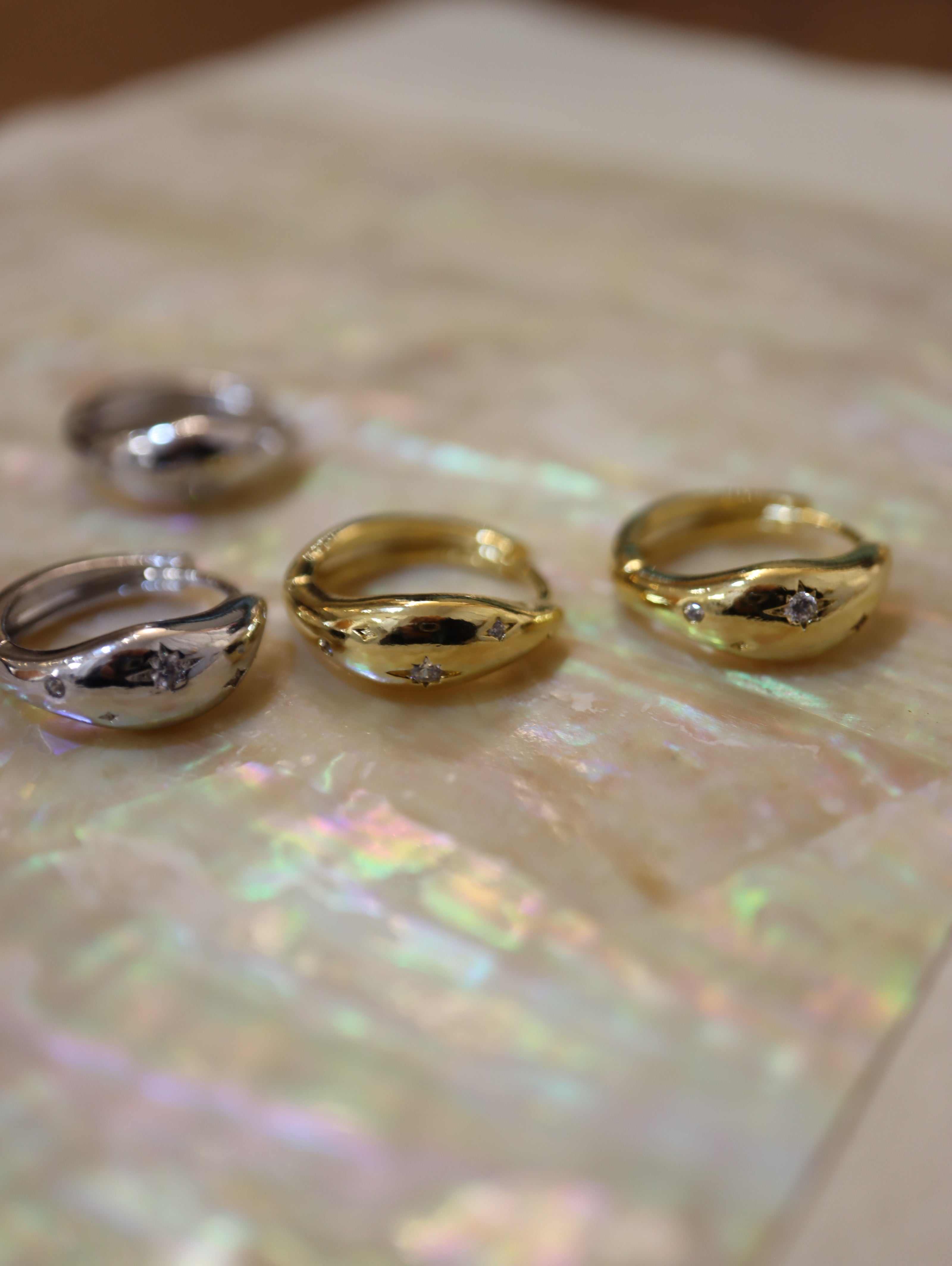 Sparkling cz hinged hoop earrings