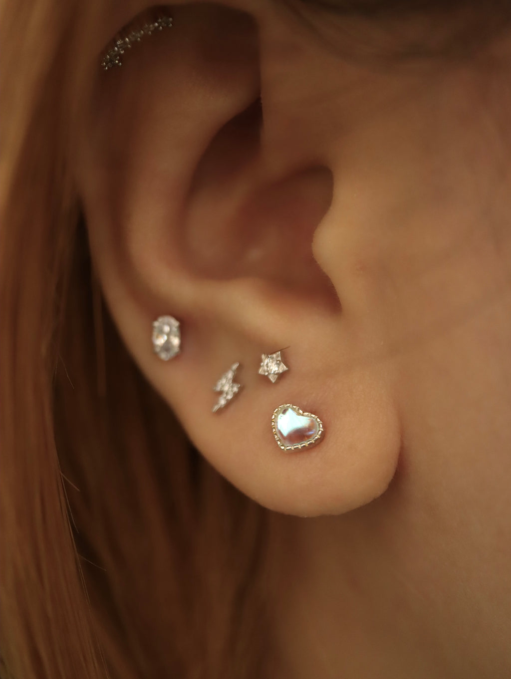 ⚡️ 925 silver thunder piercing earring (1pc)