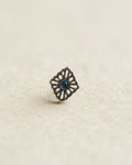 Rhombus shape stud surgical steel piercing earring