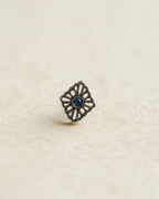 Rhombus shape stud surgical steel piercing earring