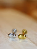 Bean stainless steel labret threadlsss piercing (1pc)