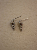 Conch Stud Brass Earrings