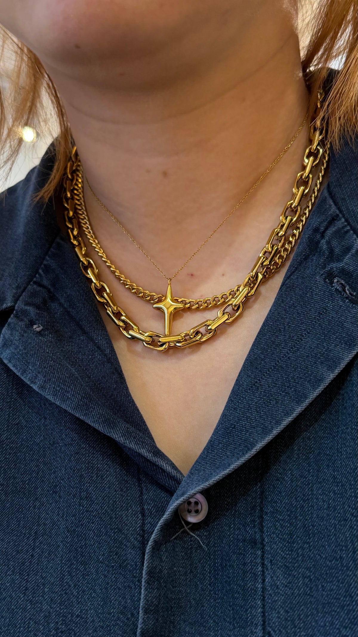 Cross stainless steel necklace