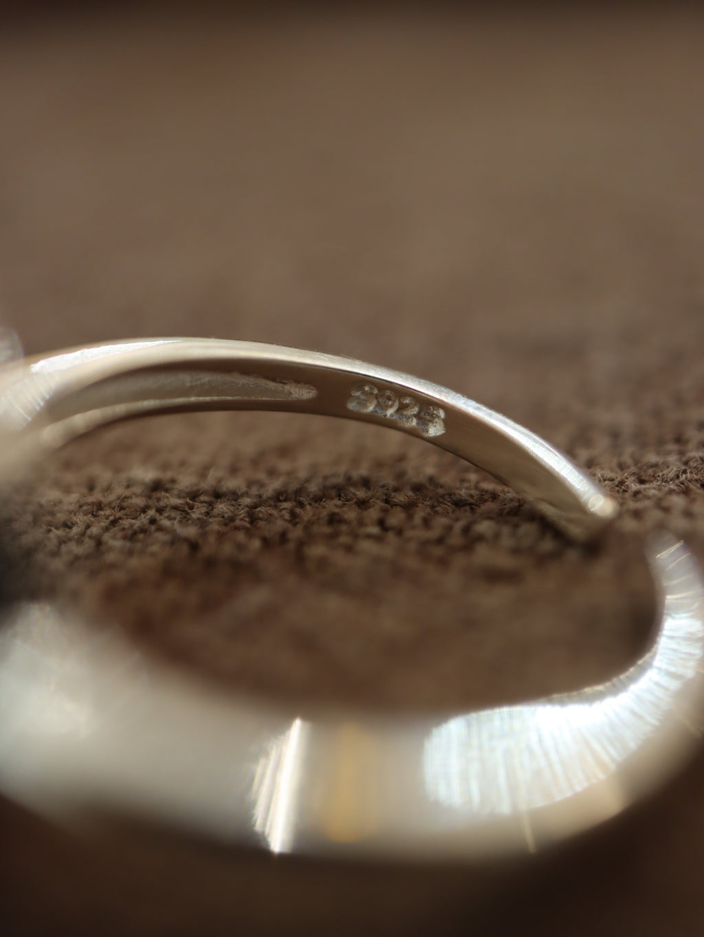 Gemstone 925 Silver open size ring