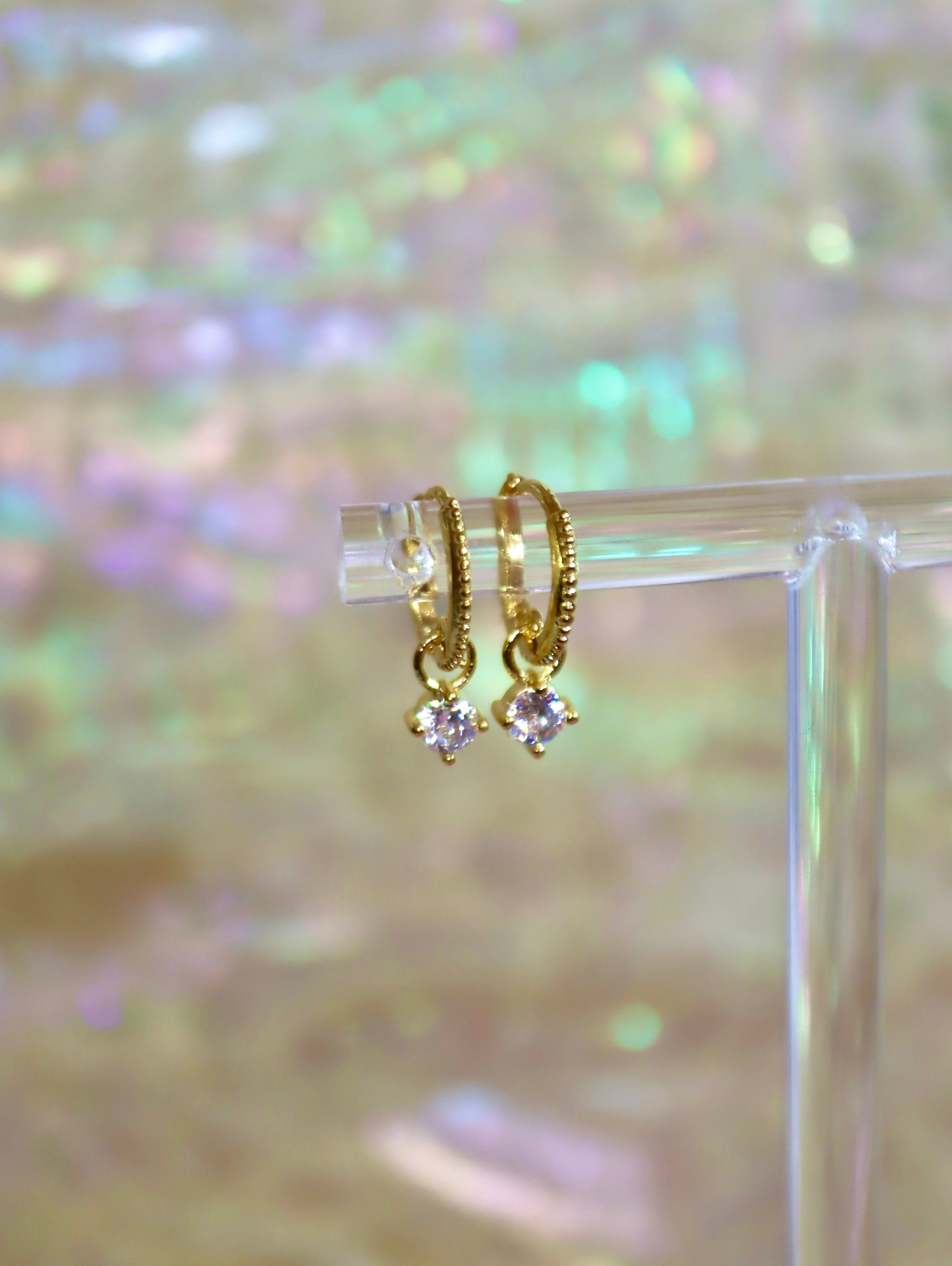 Rope Huggie hinged hoop earrings
