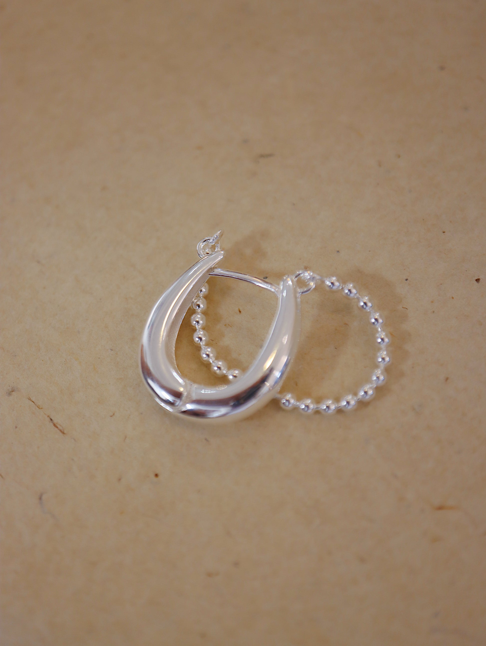 925 silver Aether Hoop Bead Earrings