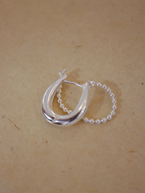 925 silver Aether Hoop Bead Earrings