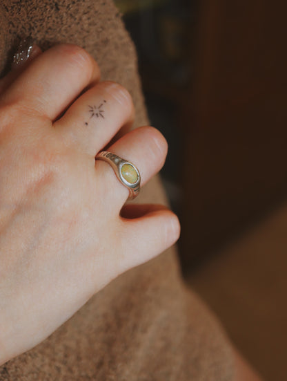 Sterling Silver Ethiopian Opal Ring