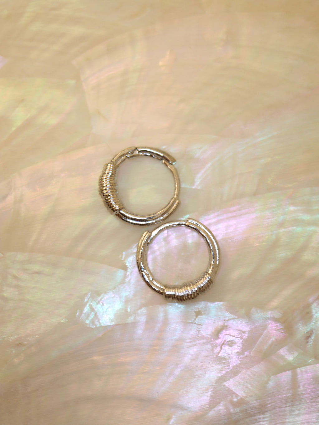 Half Braided Huggie Hoops Earrings